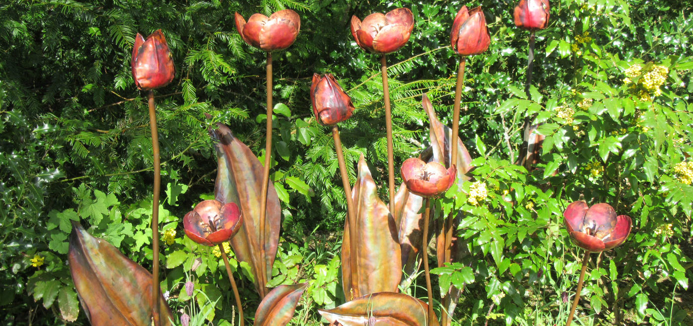 PASHLEY MANOR GARDENS Emily Stone's Copper Tulips By Kate Wilson